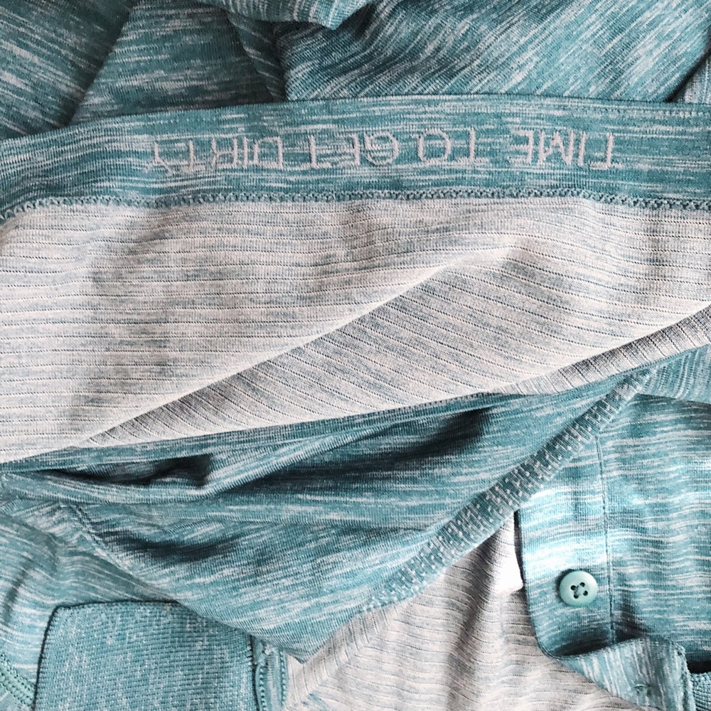 Lululemon Metal Vent Tech Polo - Teal - Picture 6 of 7